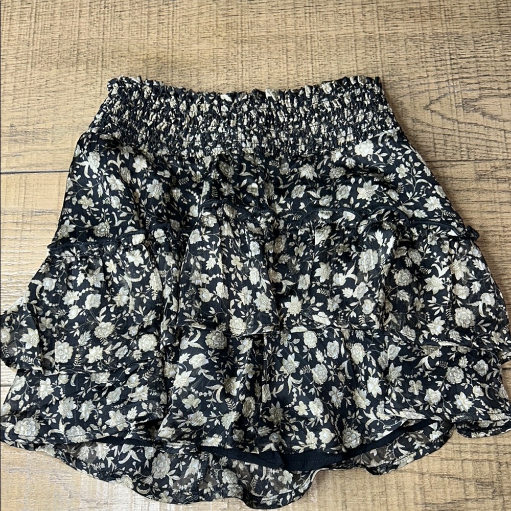 Altar’d state  Floral Black, gray and gold Skirt - Picture 5 of 8